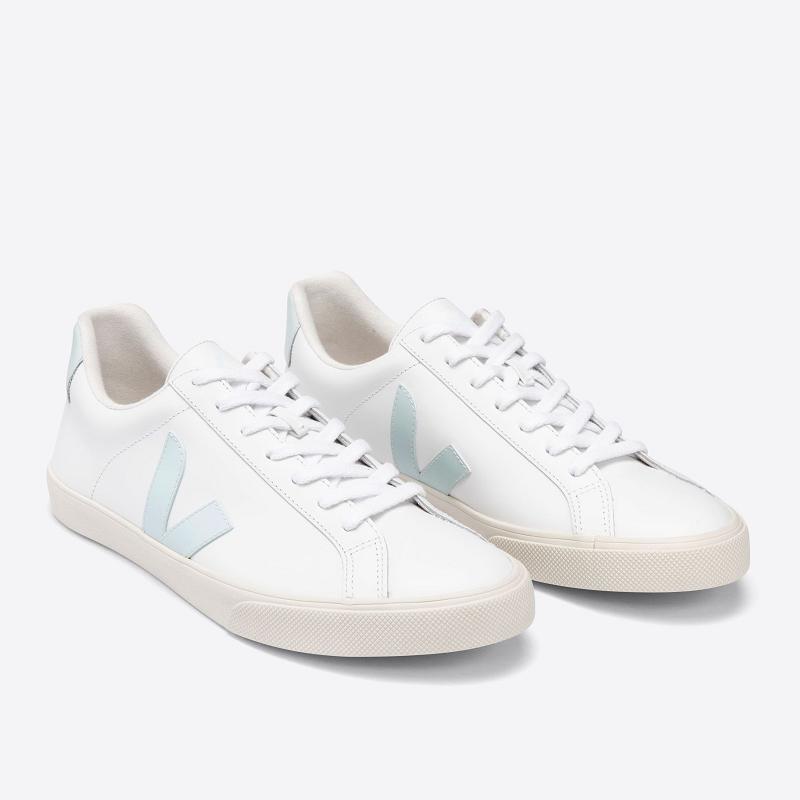 Tenis Veja Hombre Outlet - Esplar Zapatillas Blancas Cuero ES3706300